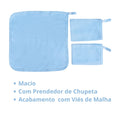 Kit 3 Panos de Boca com Prendedor de Chupeta