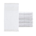 Kit 12 Toalhas para Lavado Social Franjinha, 39x23cm: Felpuda 260g