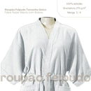 Roupão de Banho Tamanho Único Felpudo: Veste 36/44, 100% Algodão, 270 g/m²