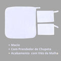 Kit 3 Panos de Boca com Prendedor de Chupeta