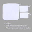 Kit 3 Panos de Boca com Prendedor de Chupeta