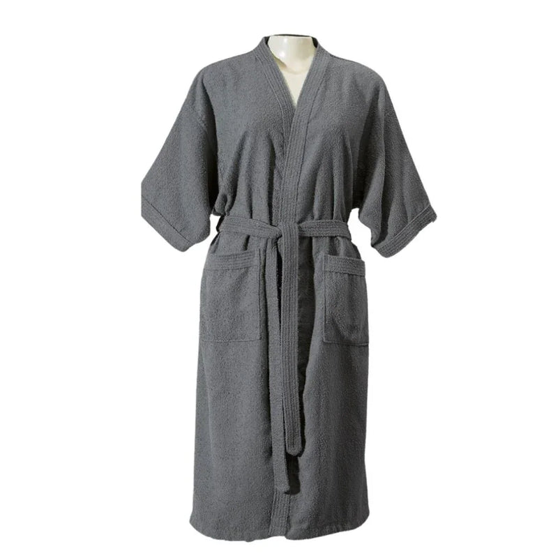 Roupão de Banho Tamanho Único Felpudo: Veste 36/44, 100% Algodão, 270 g/m²