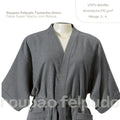 Roupão de Banho Tamanho Único Felpudo: Veste 36/44, 100% Algodão, 270 g/m²