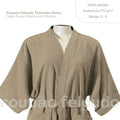 Roupão de Banho Tamanho Único Felpudo: Veste 36/44, 100% Algodão, 270 g/m²