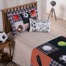 Kit 4 Pçs Edredom Boy Solteiro Infantil Juvenil 300 fios Estampa Digital