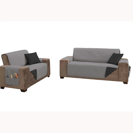 Kit Capa Protetora Sofá King 2 e 3 Lugares Impermeável