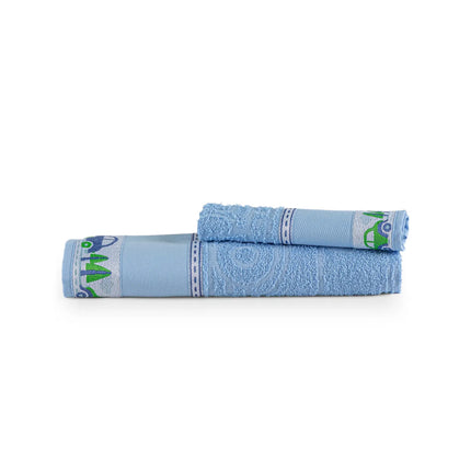 Kit 2 Toalhas Infantil Banho e Rosto Encantar