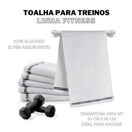 Kit 6 Toalhas de Treino Fitness para Academia