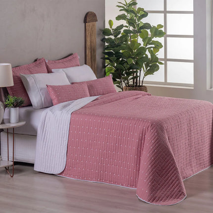 Kit Cobre Leito Casal Urbany 7 Pçs Hipercal 400 Fios Bordado
