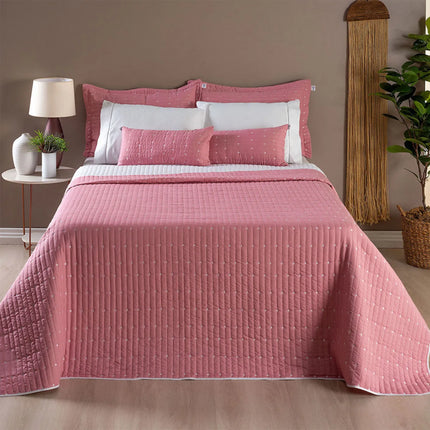 Kit Cobre Leito Casal Urbany 7 Pçs Hipercal 400 Fios Bordado