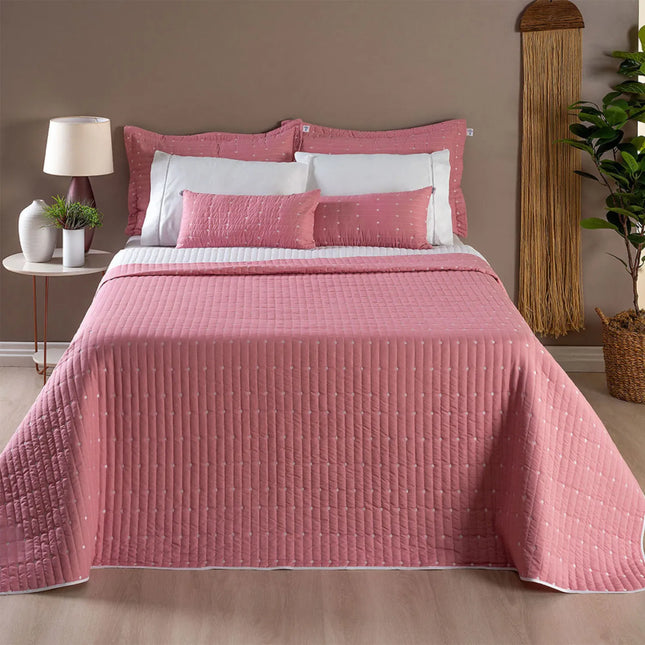 Kit Cobre Leito Casal Urbany 7 Pçs Hipercal 400 Fios Bordado