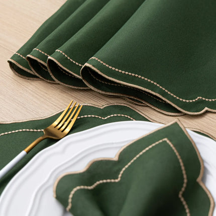 Kit Mesa Posta Realeza 12 Pçs 6 Lugares Bordado