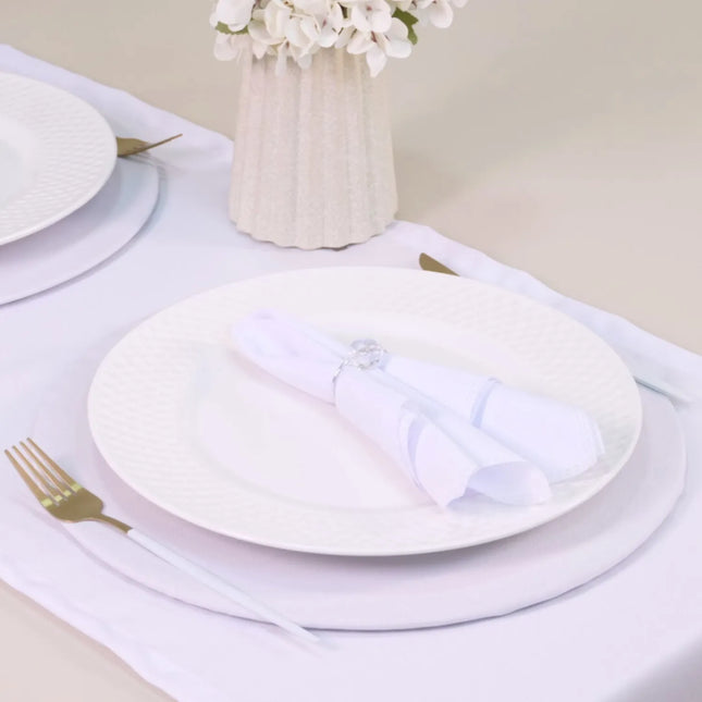 Kit Mesa Posta 2 Lugares Completo 7 Peças Cristalino Prata
