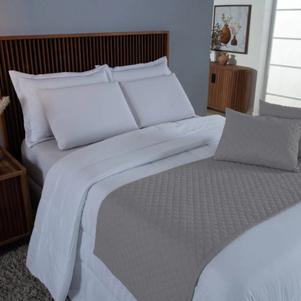 Kit Peseira de Cama Casal Queen Comfort 5 Pçs com Almofada