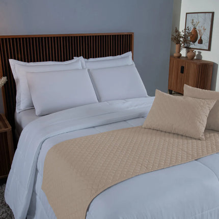 Kit Peseira de Cama Casal Queen Comfort 5 Pçs com Almofada