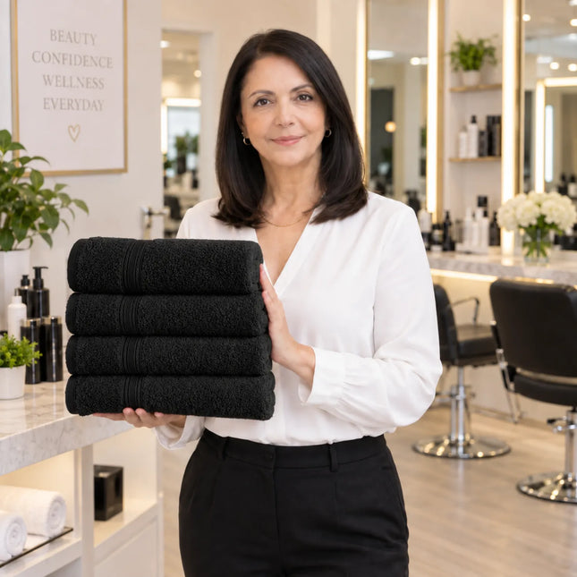 Kit 4 Toalhas Profissional Salão de Beleza Cabeleireiro