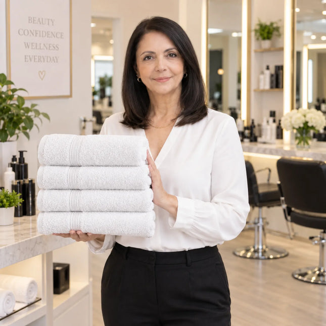 Kit 4 Toalhas Profissional Salão de Beleza Cabeleireiro