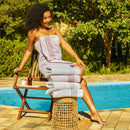 Toalha de Banho Praia e Piscina, Georgia: 140x70cm, 60% Algodão e 40% Poliéster