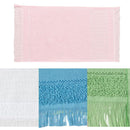 Kit 12 Toalhas para Lavado Social Franjinha, 39x23cm: Felpuda 260g