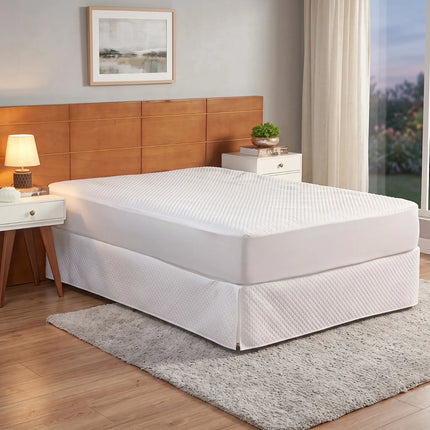 Saia para Cama Box Casal Padrão Matelada com Pregas