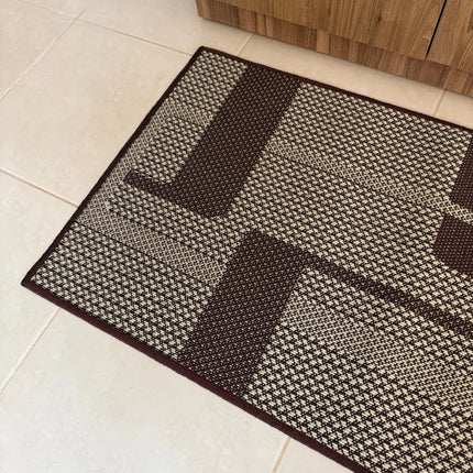 Tapete Passadeira Sisal Antiderrapante 100x66cm