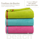 Toalha de Banho Praia e Piscina, Beach: 150x77cm, 100% Algodão